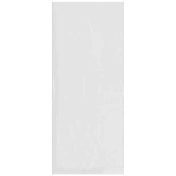4 Mil pack of 100 Flat Open Clear Plastic Poly Bags 5" x 12"